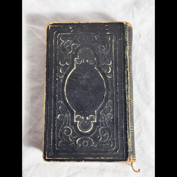 1848 Psalms & Hymns and Selections Antique Bible Hymnal Pocket 5.5” Hardcover - Picture 3 of 9